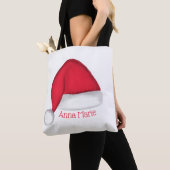 Sac fourre-tout personnalisé de Santa Hat (De près)