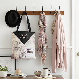 Sac fourre-tout personnalisé de voyage vintage