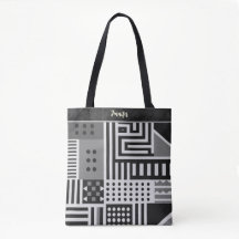 Sac fourre-tout personnalisé en tissu gris-africai