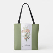 Sac fourre-tout personnalisé fleur sauvage (Dos)
