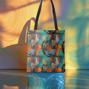 Sac fourre-tout personnalisé géométrique Abstrait