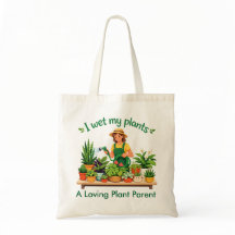 Sac fourre-tout personnalisé J'arrose mes plantes