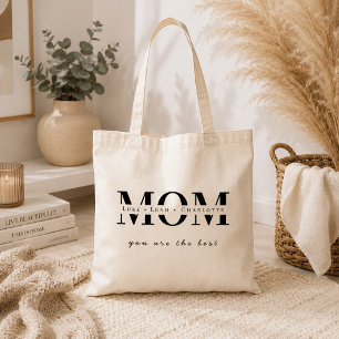 Sac fourre-tout personnalisé minimaliste avec le n