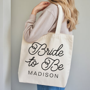 Sac fourre-tout personnalisé pour future mariée, c