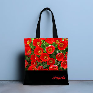 Sac fourre-tout personnalisé Red Tulip