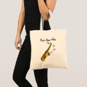 Sac fourre-tout personnalisé saxophone Cadeau saxo (Devant (produit))