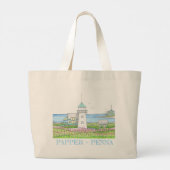 Sac fourre-tout phare blanc (Dos)
