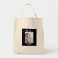 Sac fourre-tout photo d'amour de bébé personnalisé