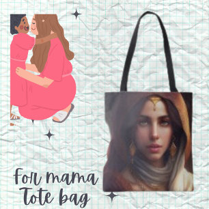 Sac fourre-tout photo moderne de la femme arabe ex