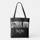 Sac fourre-tout photo noir script Mom Established (Dos)