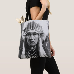 SAC FOURRE-TOUT PHOTO VINTAGE AMÉRICAIN INDIEN PUR