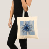 Sac fourre-tout - Pinwheel en plumes en bleu (Devant (produit))