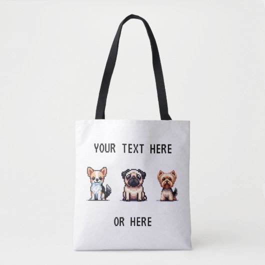 Sac fourre-tout Pixel Pup (Devant)