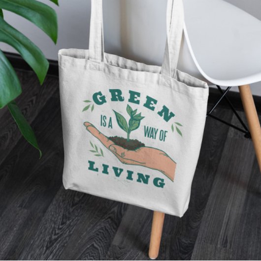 Sac fourre-tout Plante vert style de vie