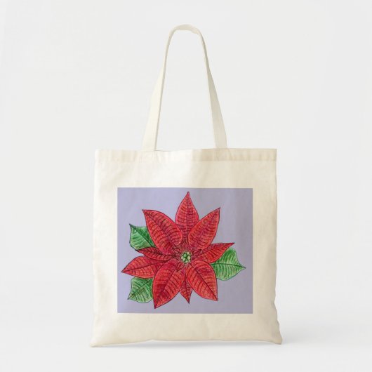 Sac fourre-tout Poinsettia - Lavande (Devant)