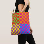 Sac fourre-tout point Polka mignon (De près)