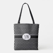 Sac fourre-tout Pointe Polka initialisé (Dos)
