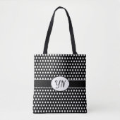 Sac fourre-tout Pointe Polka initialisé (Devant)
