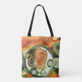 Sac fourre - tout pointillé orange (Dos)