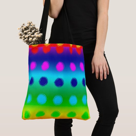 Sac fourre-tout Pois multicolore (De près)