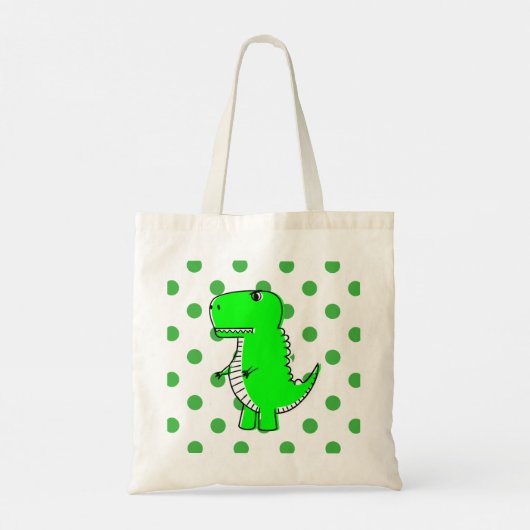 Sac fourre-tout Pois vert Dinosaur (Dos)
