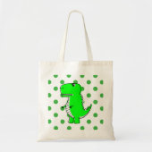 Sac fourre-tout Pois vert Dinosaur (Devant)