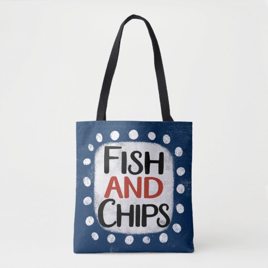 Sac fourre-tout Poisson Et Chips (Devant)