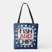 Sac fourre-tout Poisson Et Chips (Dos)