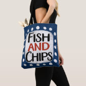 Sac fourre-tout Poisson Et Chips (De près)