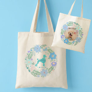 Sac fourre-tout Poodle personnalisé avec photo – F