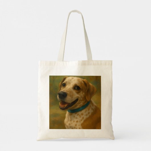 Sac fourre-tout portrait de chien (Dos)