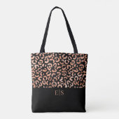 Sac fourre-tout Poster de animal Monogram Chic Leo (Dos)