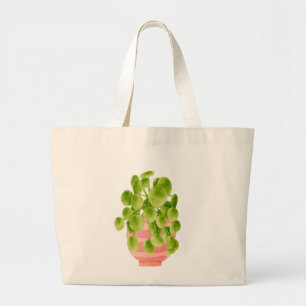 Sac fourre-tout pour amateur de plantes - pilea à