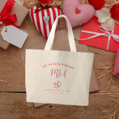 Sac fourre-tout pour demoiselle d'honneur avec don