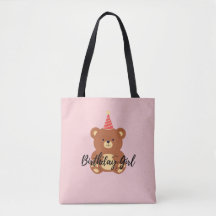 Sac fourre-tout pour fille d'anniversaire