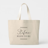 Sac fourre-tout pour future mariée Cadeau de fête (Dos)