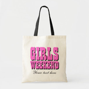 Sac fourre-tout pour week-end entre filles Texte