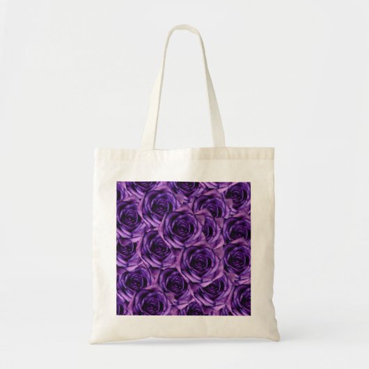 Sac fourre - tout pourpre à roses (Devant)