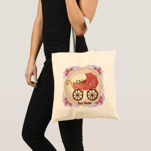 Sac fourre-tout poussette bébé fille