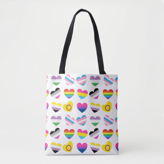 Sac fourre-tout Pride Hearts (Devant)