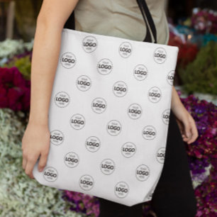 Sac fourre-tout promotionnel blanc Motif Logo pers