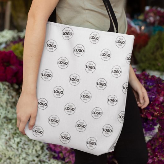 Sac fourre-tout promotionnel blanc Motif Logo pers
