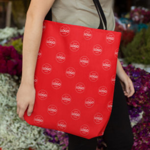 Sac fourre-tout promotionnel rouge Motif Logo pers