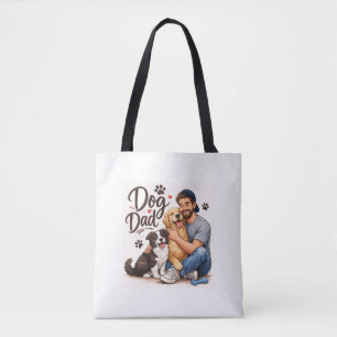 Sac fourre-tout Proud Dog Dad – Sac cadeau pour am