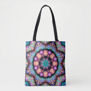 Sac fourre-tout psychédélique fractal Mandala