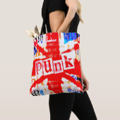Sac fourre-tout Punk Union Jack (De près)
