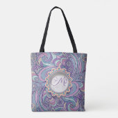 Sac fourre-tout « Purple Paisley » (Dos)