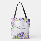 Sac fourre-tout Purple Pansy (Dos)
