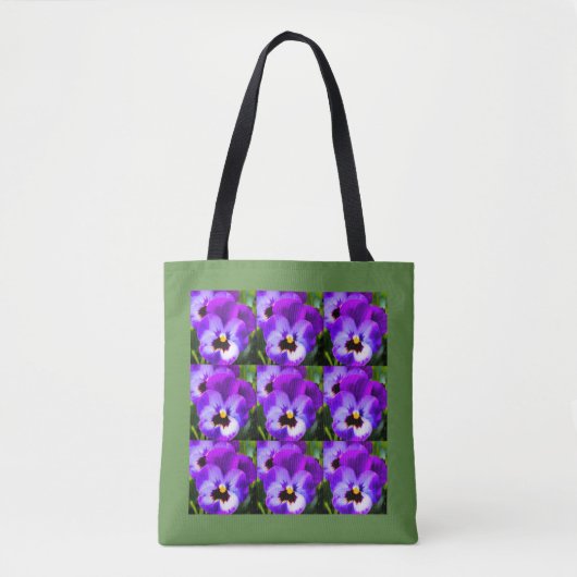 Sac fourre-tout Purple Pansy (Devant)