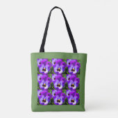 Sac fourre-tout Purple Pansy (Dos)